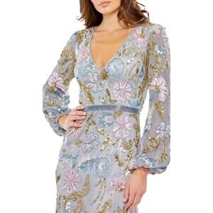 Mac Duggal 5423 Long Sleeve Embellished Dress HOLIDAY!! -14